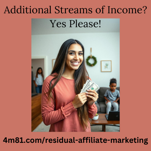 Additional streams of income starts with a great work from home program that works